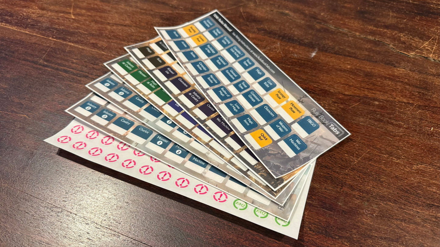 The Old World Rule Book Tabs