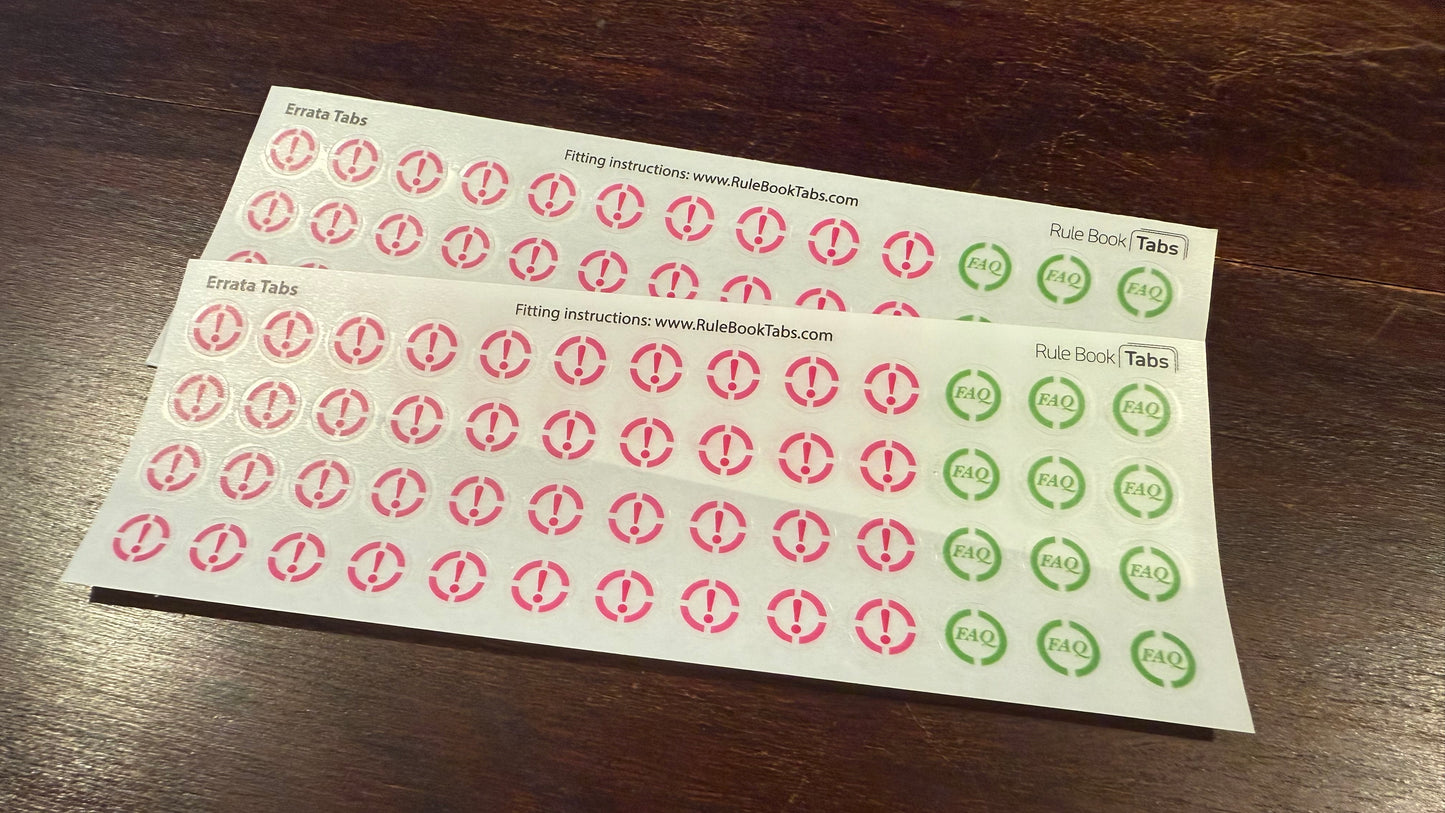 Errata Tabs