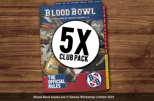 Club Pack 5x Blood Bowl Official Rule Book Tab Sets