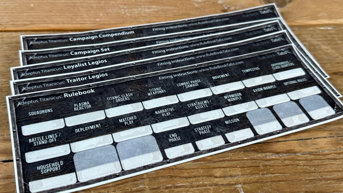 Adeptus Titanicus Rule Book Tabs