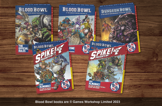 All 5 Blood Bowl Rule Books Tab Sets